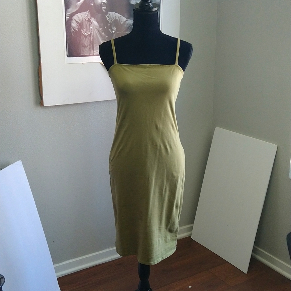 Forever 21 Sage Green Tank Dress in large